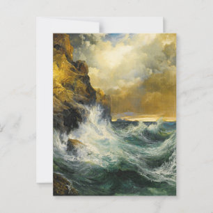 Carte Postale La Vague déclinante par Moran, 1909