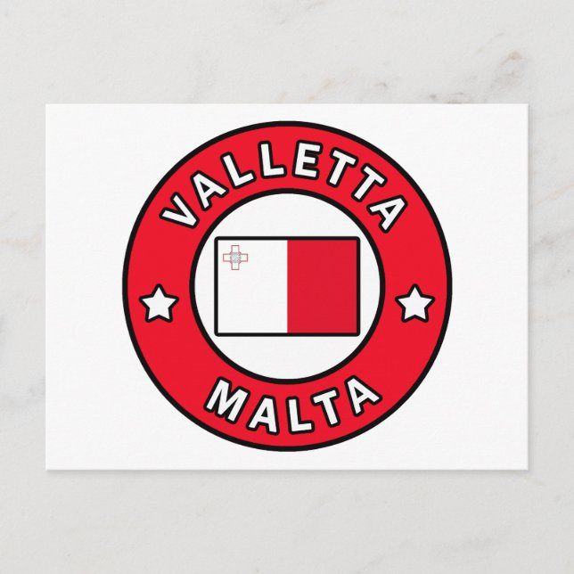 Carte Postale La Valette Malte (Devant)
