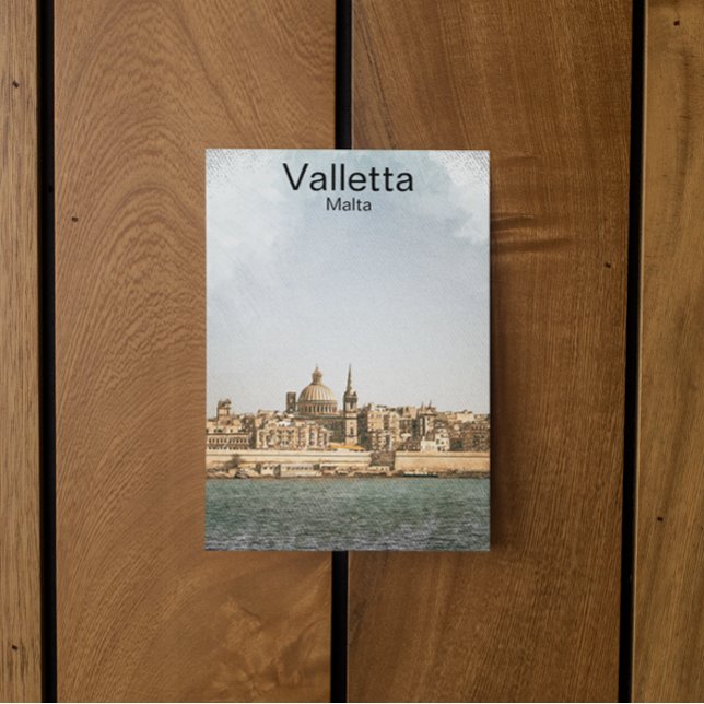 Carte Postale La Valette Malte Méditerranée (valletta malta postcard)