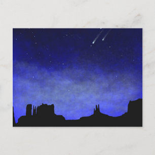 Carte Postale La Vallée des Monument brille dans la murale noire