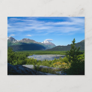 Carte Postale La vallée du glacier de la sortie de l'Alaska