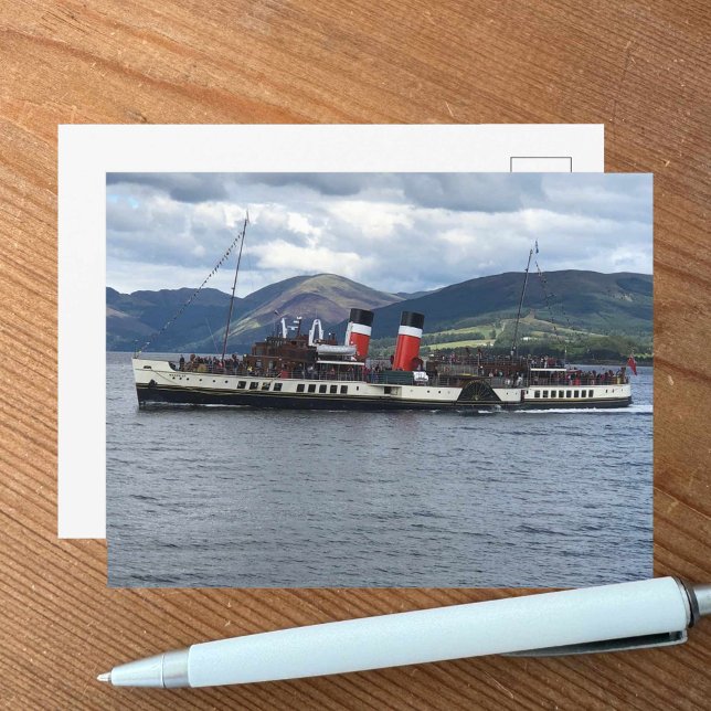 Carte Postale La vapeur Waverley Paddle au large de l'Écosse (Créateur téléchargé)