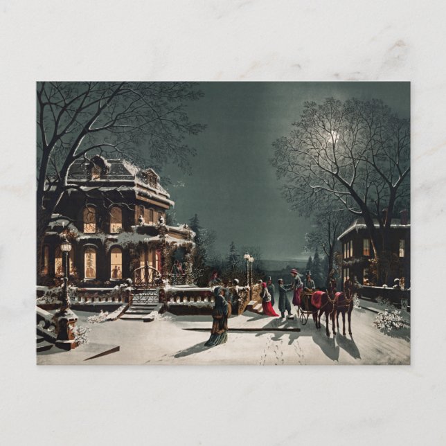 Carte Postale La veille de Noël par Joseph Hoover et Fils (Devant)