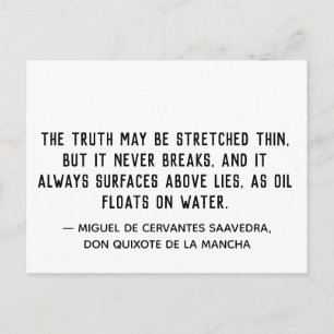 Carte Postale La vérité ne rompt jamais le devis