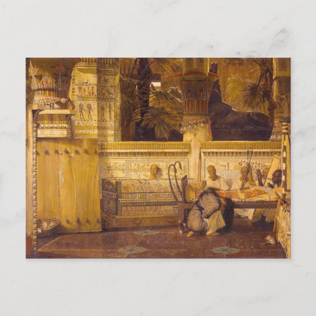Carte Postale La veuve égyptienne Alma-Tadema (Devant)