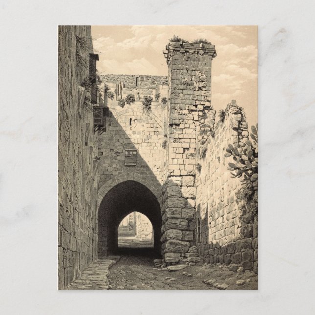 Carte Postale La Via Dolorosa à Jérusalem (Devant)