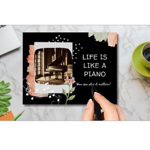 Carte Postale La Vie Est Comme Un Inspiration Piano