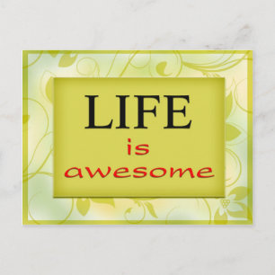 Carte Postale La vie est géniale