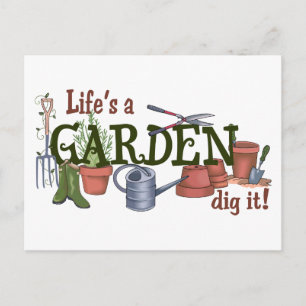 Carte Postale La vie est un jardin