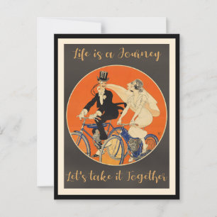 Carte Postale La vie est un voyage, l'amour,