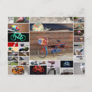 Carte Postale La vie est une belle balade à bicyclette !