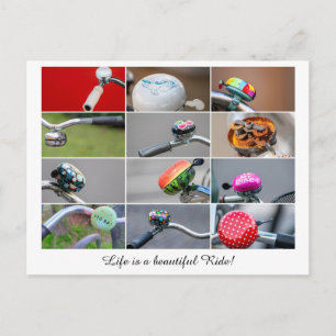 Carte Postale La vie est une belle promenade à vélo !