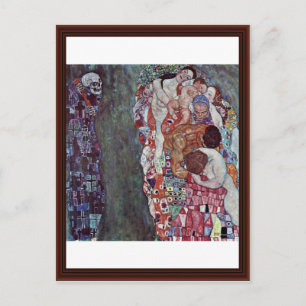 Carte Postale La vie et la mort par Klimt Gustav