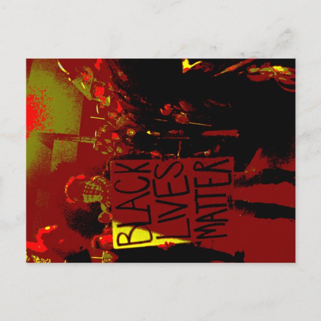 Carte Postale La vie noire importe (Devant)