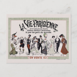 Carte Postale La Vie Parisienne France Poster vintage 1905
