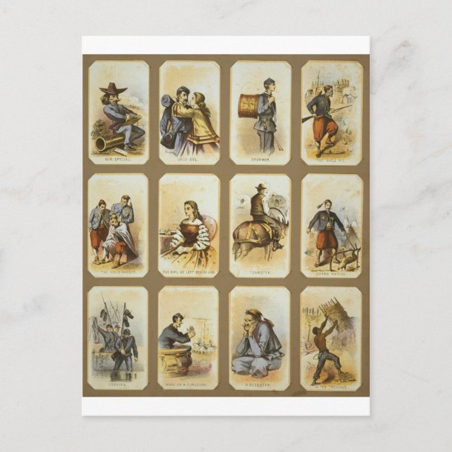 Carte Postale La vie quotidienne au camp militaire de l'Union pe (Devant)