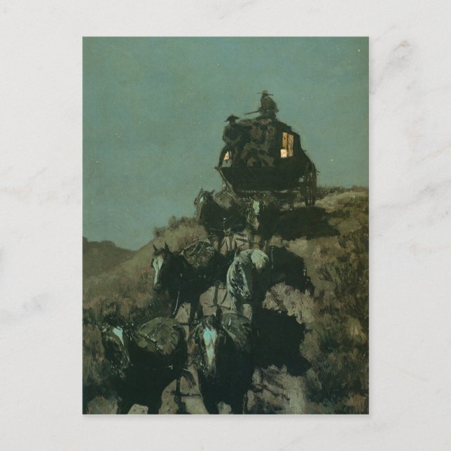 Carte Postale La vieille diligence de Remington des plaines (Devant)