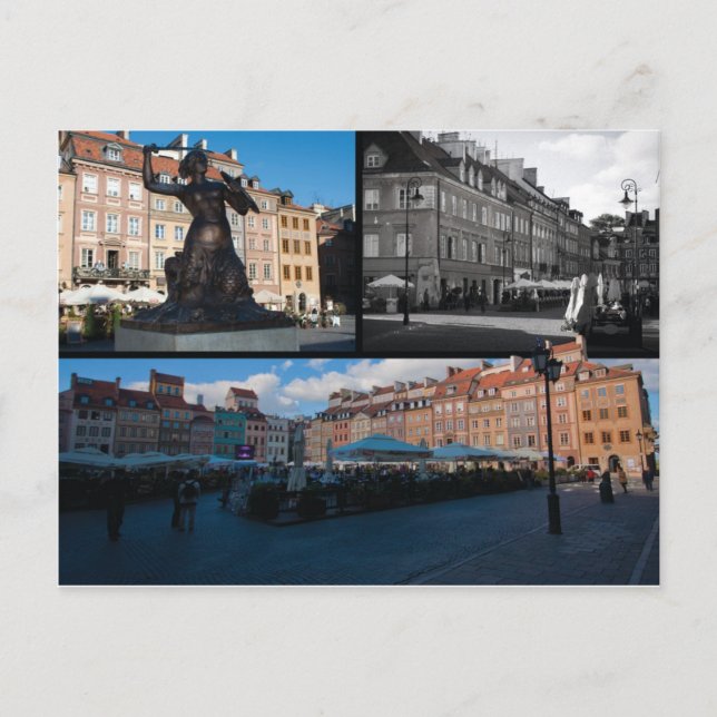 Carte Postale La vieille ville de Varsovie (Devant)