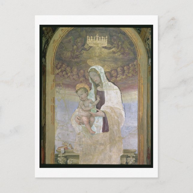 Carte Postale La Vierge à l'Enfant, détail de la tabernacl (Devant)