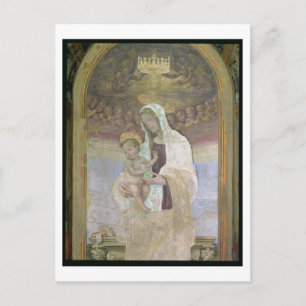 Carte Postale La Vierge à l'Enfant, détail de la tabernacl