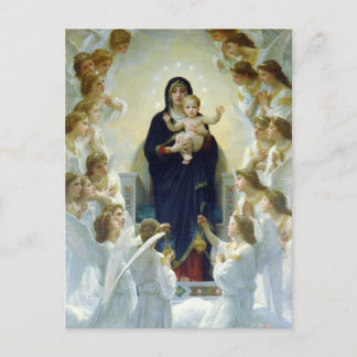 Carte Postale La Vierge aux anges, William Bouguereau