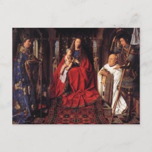 Carte Postale La Vierge avec Canon van der Paele, Jan van Eyck