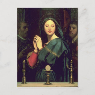 Carte Postale La Vierge avec l'hôte, 1841