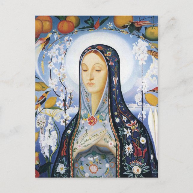 Carte Postale La Vierge de Joseph Stella (Devant)