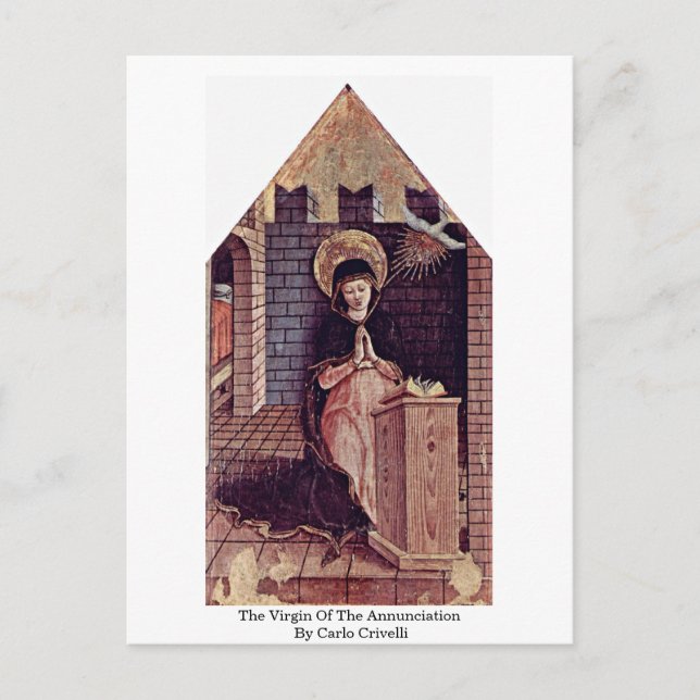 Carte Postale La Vierge De L'Annonciation De Carlo Crivelli (Devant)