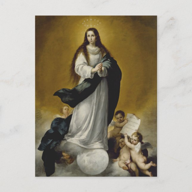 Carte Postale La Vierge de l'Immaculée Conception (Devant)