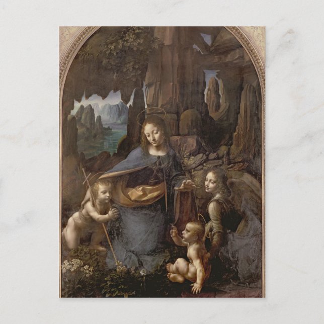 Carte Postale La Vierge des Rochers, c.1508 (Devant)