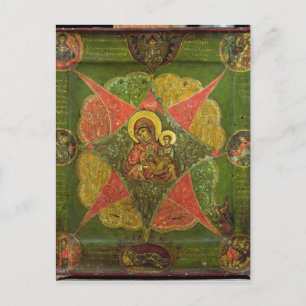 Carte Postale La Vierge du feu Bush, du Mont Athos