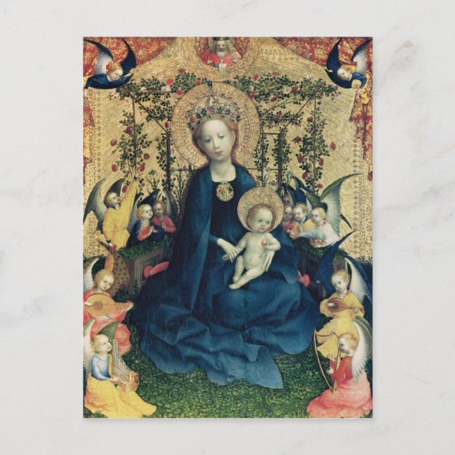 Carte Postale La Vierge du rosier (Devant)