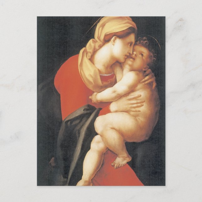 Carte Postale La Vierge et l'enfant (Devant)