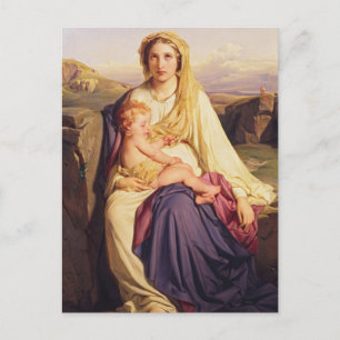 Carte Postale La Vierge et l'Enfant de Paul Delaroche