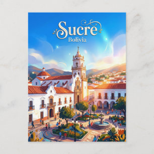 Carte Postale La Ville Blanche de Sucre Bolivie