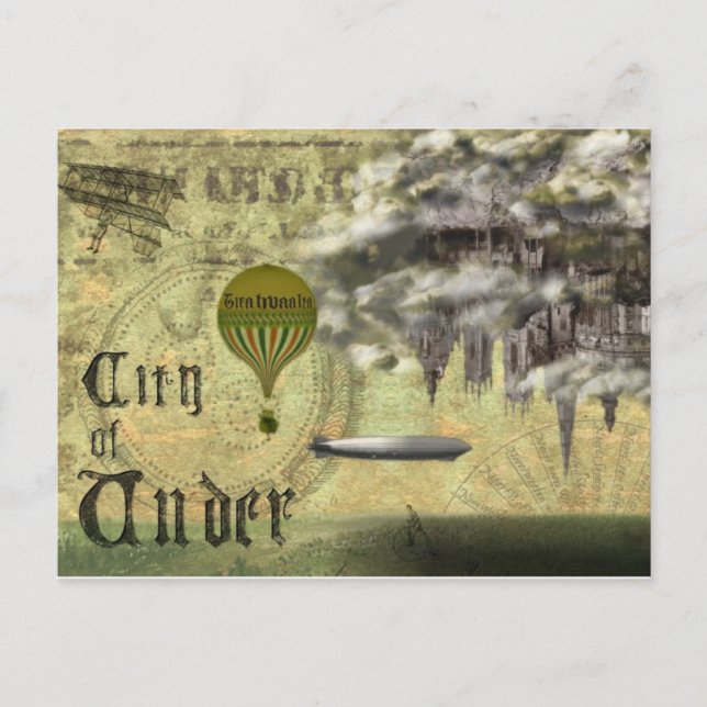 Carte Postale La ville de Under Postcard - série Tirahvaalta (Devant)