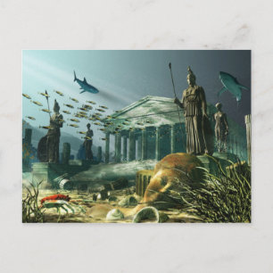 Carte Postale La ville perdue d'Atlantis