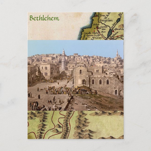 Carte Postale La Ville Sainte De Bethléem (Devant)