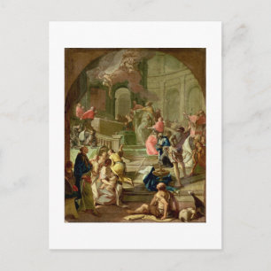 Carte Postale La vision de saint Benoît, vers 1760