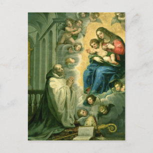 Carte Postale La vision de Saint Bernard, 1634