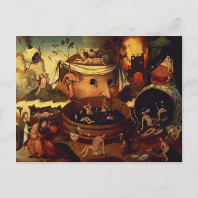 Carte Postale La vision de Tondal par Hieronymous Bosch (Devant)