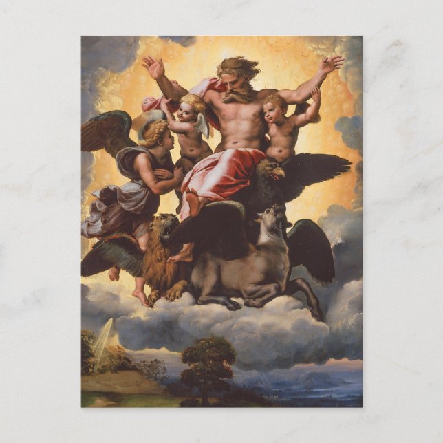 Carte Postale La vision d'Ézéchiel par Raphaël (Devant)