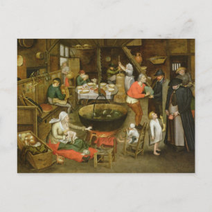 Carte Postale La visite de la ferme