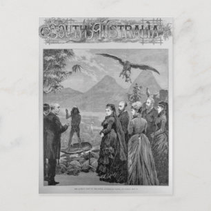 Carte Postale La visite de la reine à la Cour d'Australie du Sud