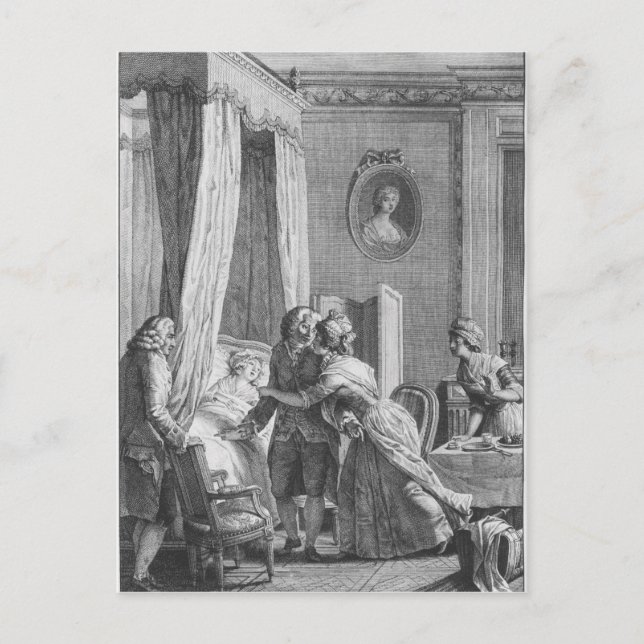 Carte Postale La visite du médecin de Boson (Devant)