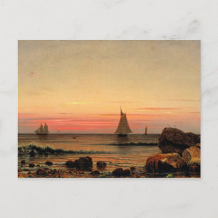 Carte Postale La voile au large de la côte, célèbre peinture d'a