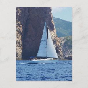Carte Postale La Voile Le Long De La Côte Sardaigne