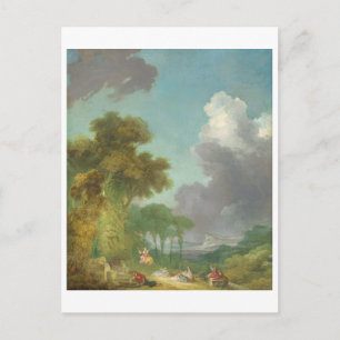 Carte Postale La voilure de Jean-Honore Fragonard