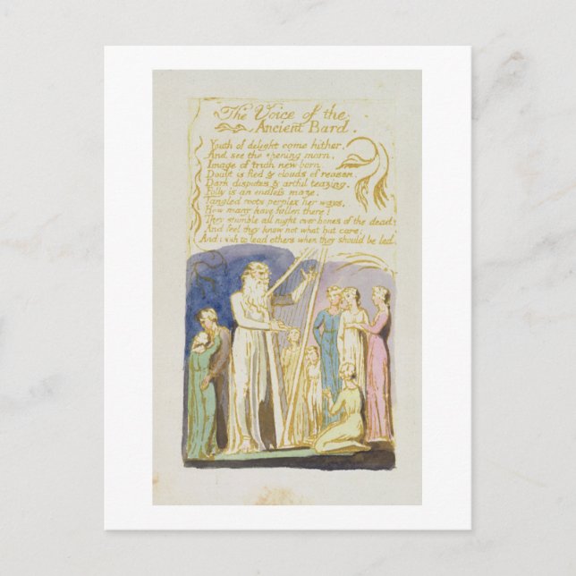 Carte Postale 'La Voix de l'Ancien Barde', assiette 31 de 'So (Devant)